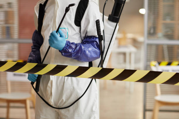 Professional Biohazard Cleanup technician working in Louviers, CO